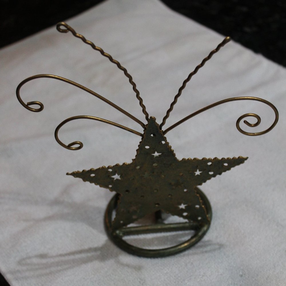 Metal Star Candle Holder 9 inch (138)